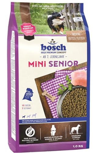 bosch HPC Mini Senior | Hundetrockenfutter für ältere Hunde kleiner Rassen (bis 15 kg) | 1 x 2.5 kg von bosch TIERNAHRUNG