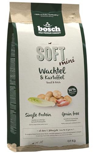 bosch HPC SOFT Mini Wachtel & Kartoffel | halbfeuchtes Hundefutter für ausgewachsene Hunde kleiner Rassen | Single Protein | grain-free | 1 x 2.5 kg bosch HPC SOFT Mini Wachtel & Kartoffel | halbfeuchtes Hundefutter für ausgewachsene Hunde kleiner Rassen | Single Protein | grain-free | 1 x 2.5 kg von bosch TIERNAHRUNG