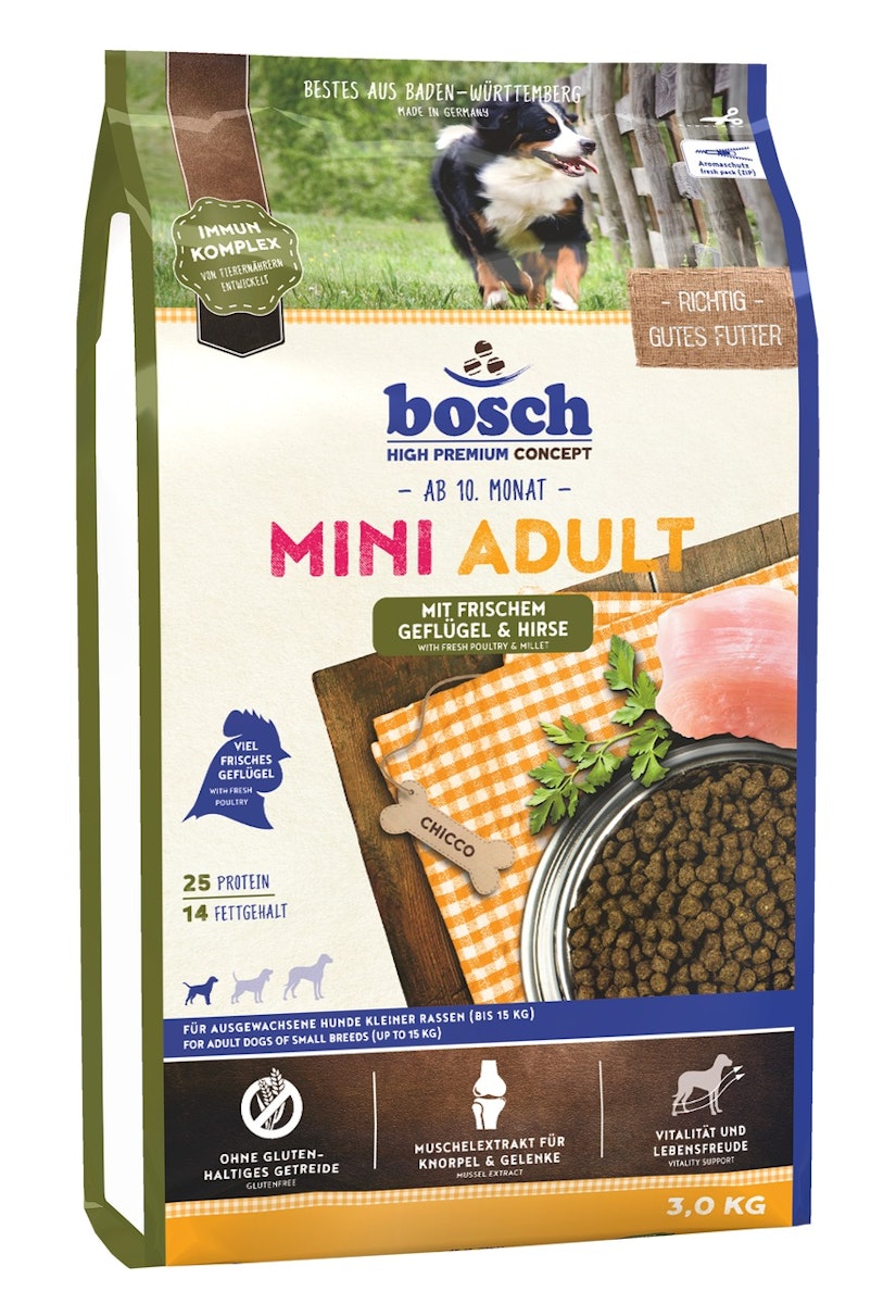 bosch Mini Adult Geflügel & Hirse Hundetrockenfutter von bosch Tiernahrung