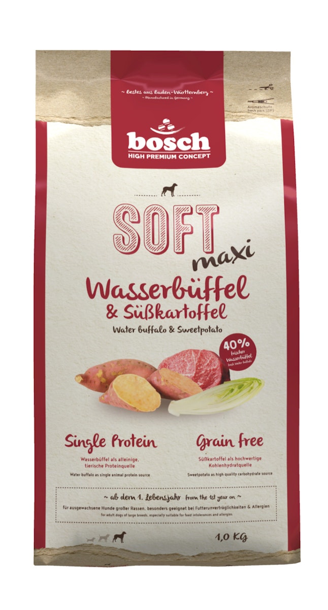 bosch SOFT Maxi Wasserbüffel & Süßkartoffel Hundetrockenfutter von bosch Tiernahrung