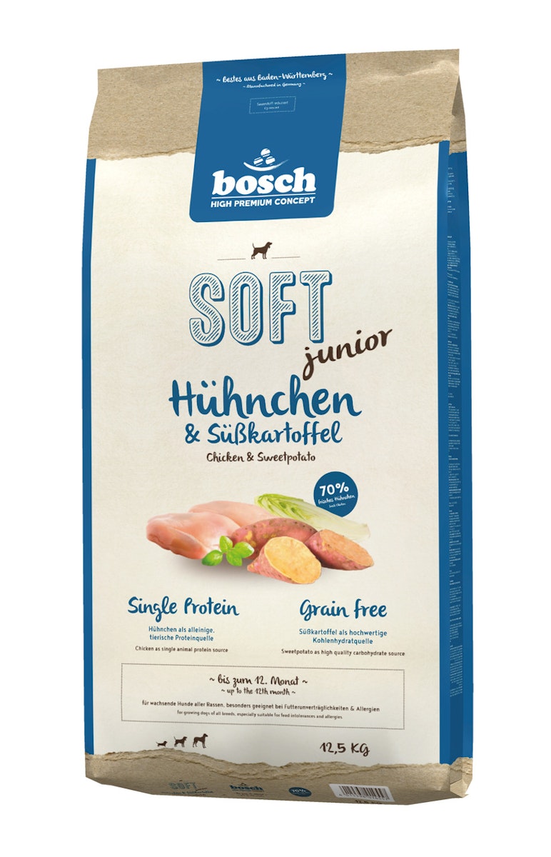 bosch SOFT junior Hühnchen & Süßkartoffel Hundetrockenfutter von bosch Tiernahrung