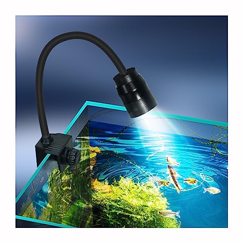 boxtech Aquarium Beleuchtung, Aquarium LED Zoom Lichter Hohe,3 Farben Einstellbare Brennweite,Temperaturbeständigkeit Schnelle Wärmeableitung und nachhaltige Nutzung 10W von boxtech