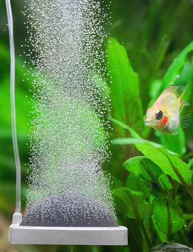 boxtech Aquarium Air Stone, Oxygen Stone Nano Bubble Air Stone Decor, Aquarium Accessories Tiny Bubbles (130mm, Air Pump Not Included) von boxtech