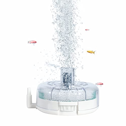 boxtech Aquarium Filter, mit Physikalisch Schwammfilter und Biochemischen Filtermaterial aus Tonkugeln, Ideal für Kleine Runde Aquarien von boxtech