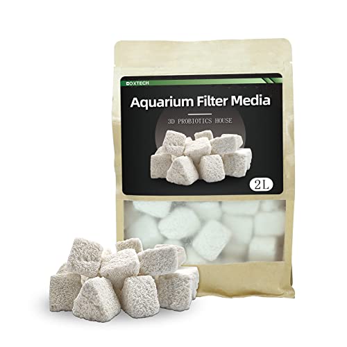 boxtech Aquarium Filter Media Bio Keramik Porös Nano Media Filter Medien für Salz Süßwasser Aquarium Kanister Filter Teich von boxtech