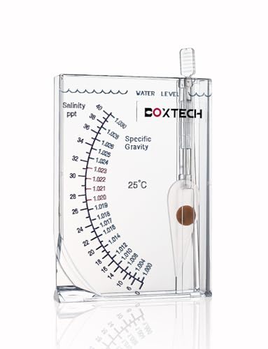 boxtech Aquarium Marine Test, Meersalzwasser Hydrometer, Riff Ozean Hydrometer Salinity Meter für Pool Aquarium Wasser Salzgehalt Spezifischer Schwerkrafttest boxtech Aquarium Marine Test, Meersalzwasser Hydrometer, Riff Ozean Hydrometer Salinity Meter für Pool Aquarium Wasser Salzgehalt Spezifischer Schwerkrafttest von boxtech