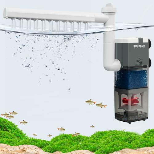 boxtech Aquariumfilter Interner 3W,4 in 1 Aquariumfilter Leistungspumpe Ultra Leise Einstellbarer Schwammfilter,Durchflussmenge 220L/H, geeignet für 5-65 Liter boxtech Aquariumfilter Interner 3W,4 in 1 Aquariumfilter Leistungspumpe Ultra Leise Einstellbarer Schwammfilter,Durchflussmenge 220L/H, geeignet für 5-65 Liter von boxtech