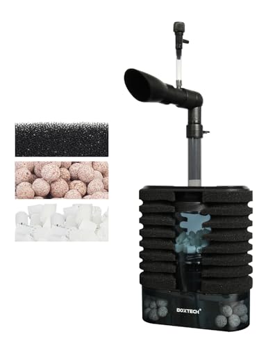 boxtech Filter für Wasserpumpe für Aquarien, einstellbare Durchflussmenge 200 l/h, USB-Schwammfilter, doppellagig, mit Wasserpumpe für Aquarium von 40 bis 60 cm boxtech Filter für Wasserpumpe für Aquarien, einstellbare Durchflussmenge 200 l/h, USB-Schwammfilter, doppellagig, mit Wasserpumpe für Aquarium von 40 bis 60 cm von boxtech