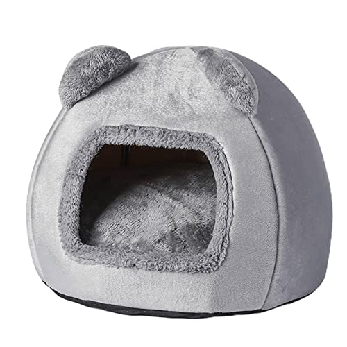 Katzennest, Flanell, rutschfeste Unterseite, Haustier-Schlafhöhle, abnehmbarer Filz-Tunnel, Katzenhave, Ohrenform, warmes Haus, stilvolle Haustier-Rückzugshöhle für Katzen und kleine Hunde Katzennest, Flanell, rutschfeste Unterseite, Haustier-Schlafhöhle, abnehmbarer Filz-Tunnel, Katzenhave, Ohrenform, warmes Haus, stilvolle Haustier-Rückzugshöhle für Katzen und kleine Hunde von braai