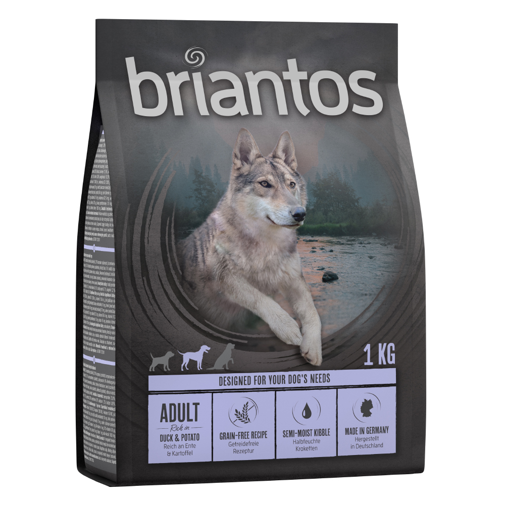 Briantos Adult Ente & Kartoffel - GETREIDEFREIE Rezeptur -  Sparpaket: 4  x 1 kg von briantos