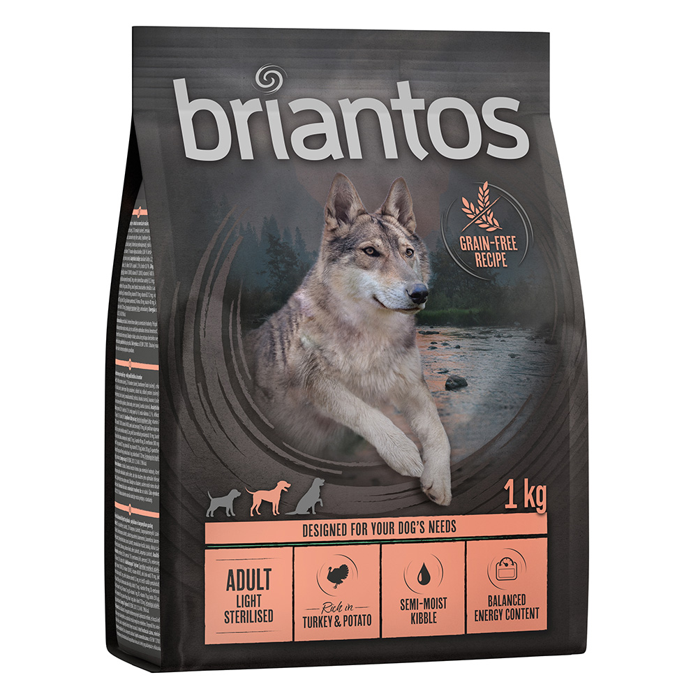 Briantos Adult Light/Sterilised Pute & Kartoffel - GETREIDEFREIE Rezeptur - 1 kg von briantos