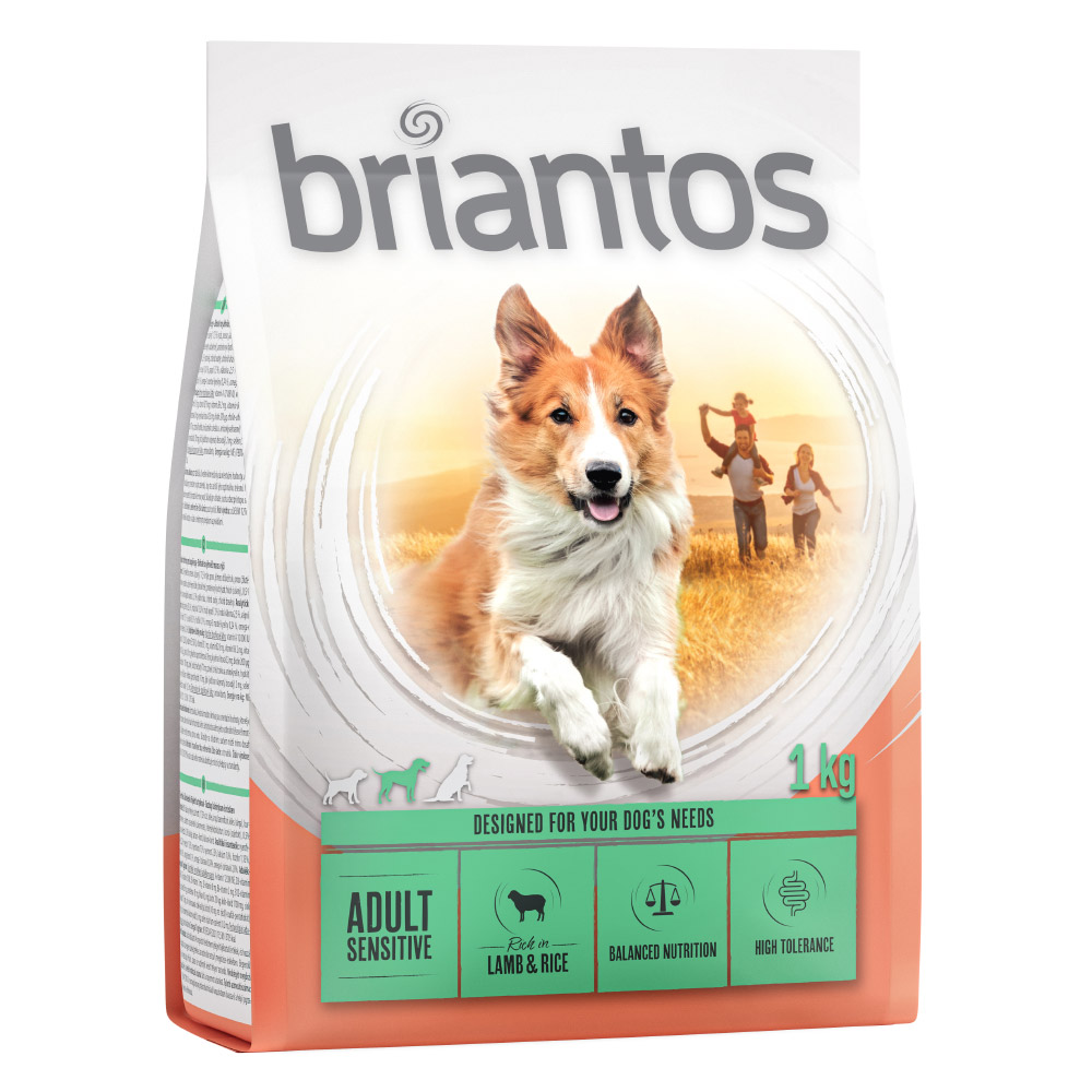 Briantos Adult Sensitive Lamm & Reis - Sparpaket: 4 x 1 kg von briantos