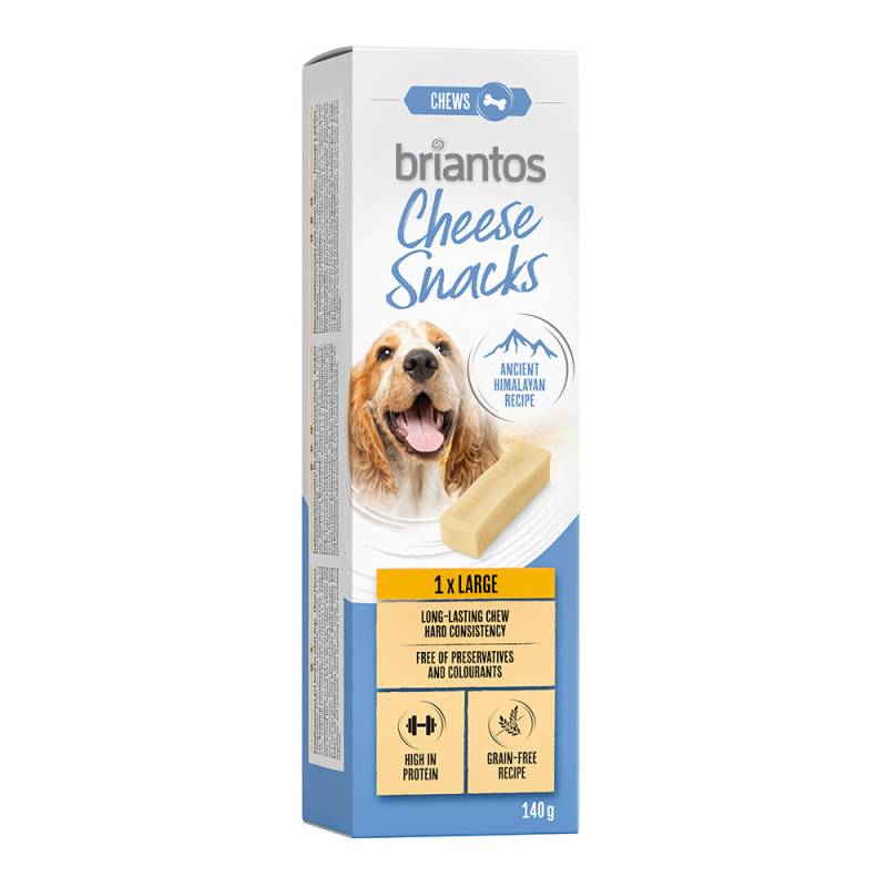 Briantos Cheese Snack für Hunde - Groß (1 x 140 g) von briantos