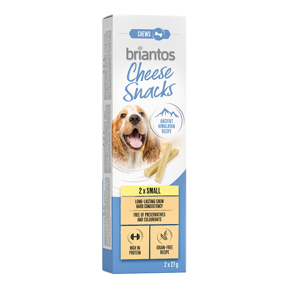 Briantos Cheese Snack für Hunde - Klein (4 x 27 g) von briantos