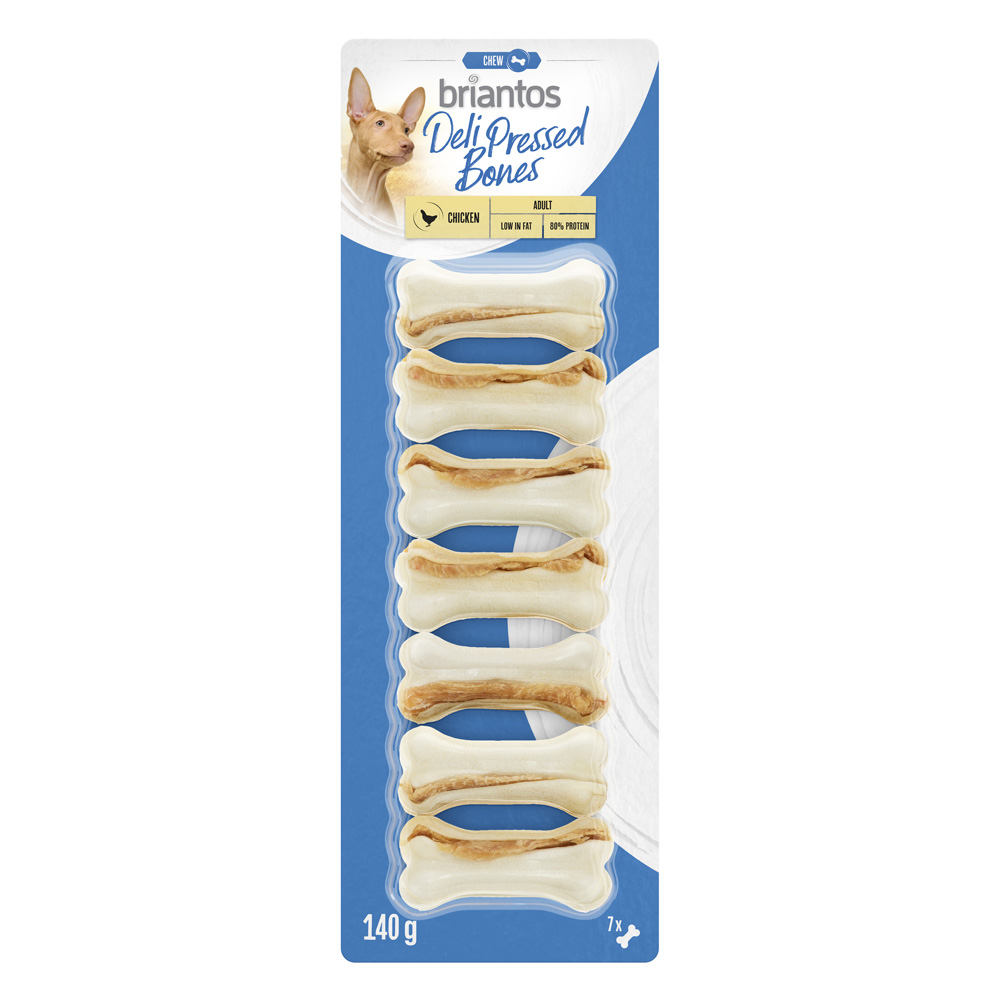 Briantos Deli Pressed Bones Chicken für Hunde - Sparpaket 2 x 140 g Briantos Deli Pressed Bones Chicken für Hunde - Sparpaket 2 x 140 g von briantos