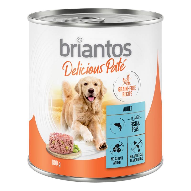 Briantos Delicious Paté 6 x 800 g - Fisch und Erbsen von briantos