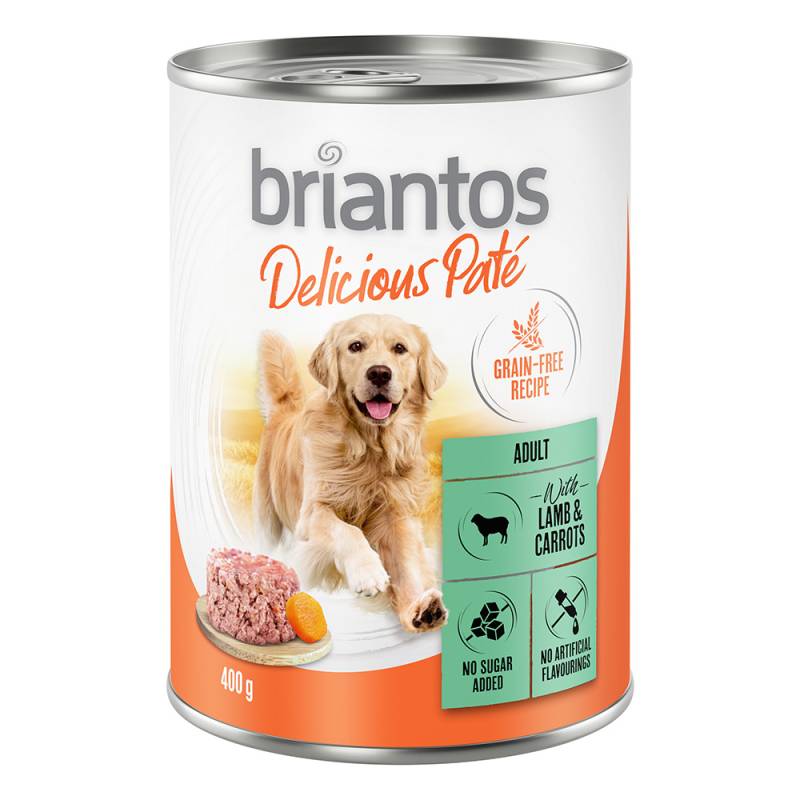 Briantos Delicious Paté Einzeldose 1 x 400 g - Lamm und Karotten Briantos Delicious Paté Einzeldose 1 x 400 g - Lamm und Karotten von briantos