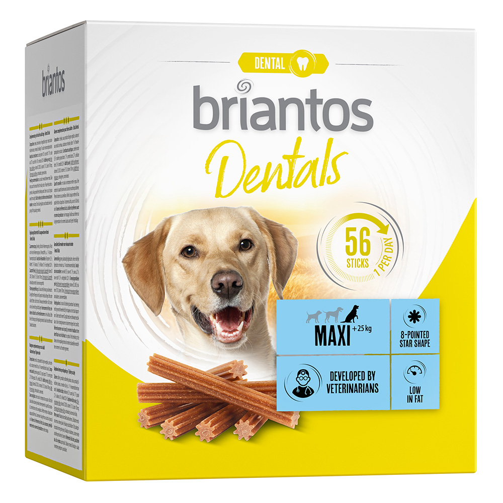 Briantos Dental Snacks für Hunde  - Maxi (2 x 56 Sticks) von briantos