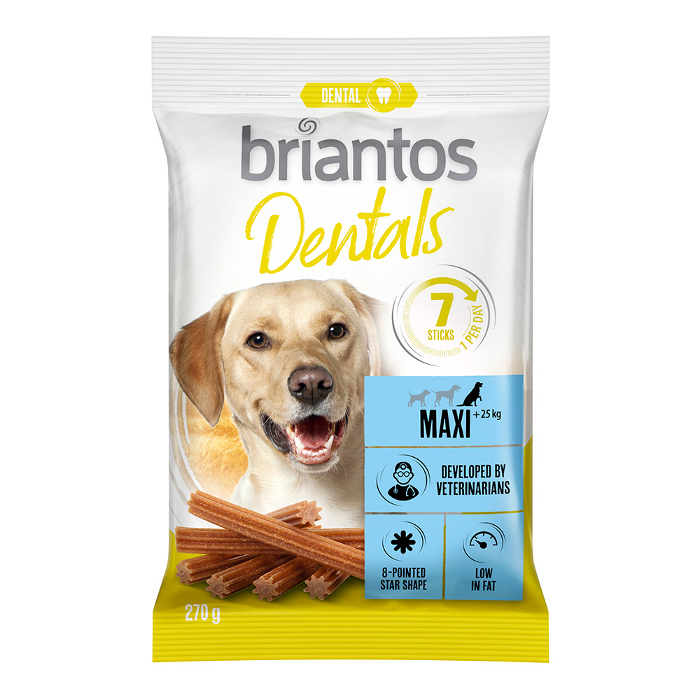 Briantos Dental Snacks für Hunde  - Maxi (7 Sticks) von briantos