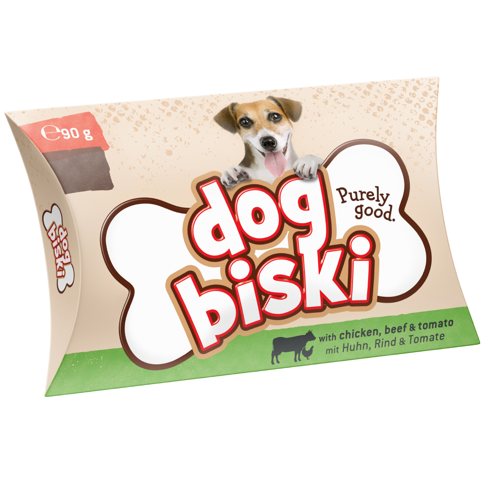 Briantos "DogBiski" Hundekeks - Huhn und Rind - Sparpaket: 3 x 90 g von briantos