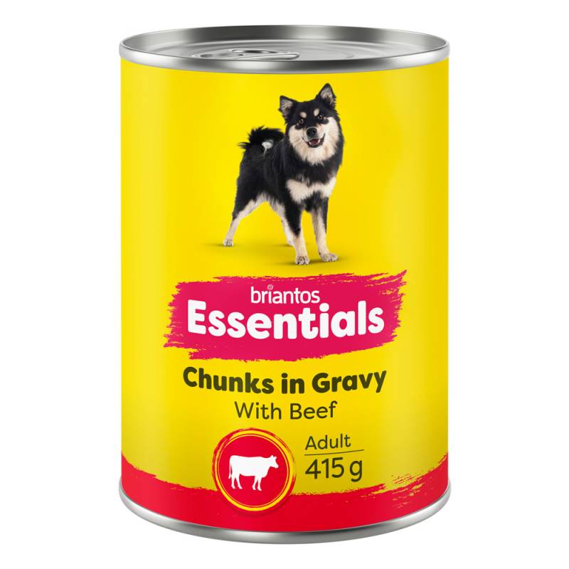 Briantos Essentials Chunks in Gravy 12 x 415 g - Rind von briantos
