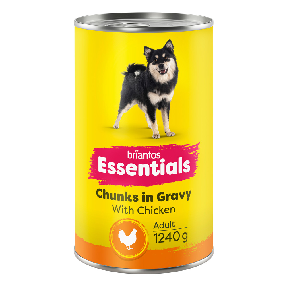 Briantos Essentials Chunks in Gravy 6 x 1240 g - Huhn Briantos Essentials Chunks in Gravy 6 x 1240 g - Huhn von briantos