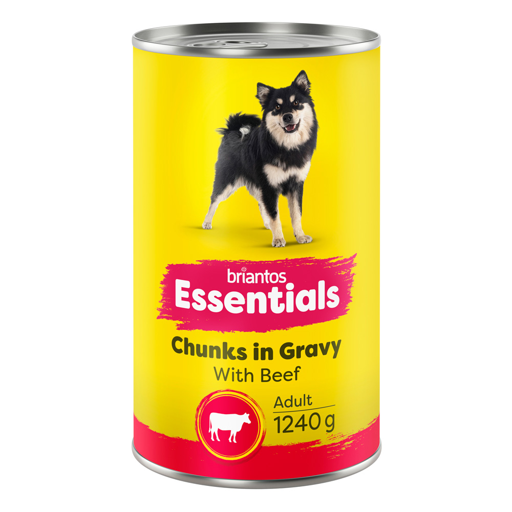 Briantos Essentials Chunks in Gravy 6 x 1240 g - Rind Briantos Essentials Chunks in Gravy 6 x 1240 g - Rind von briantos