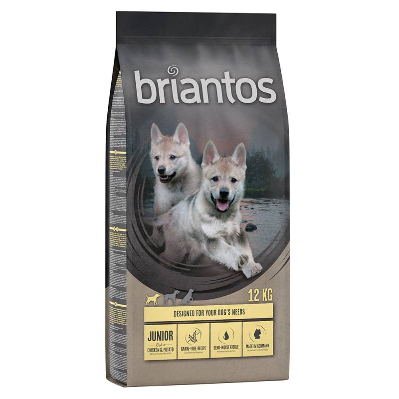 Briantos Junior Huhn & Kartoffel - GETREIDEFREIE Rezeptur - Sparpaket: 2 x 12 kg von briantos