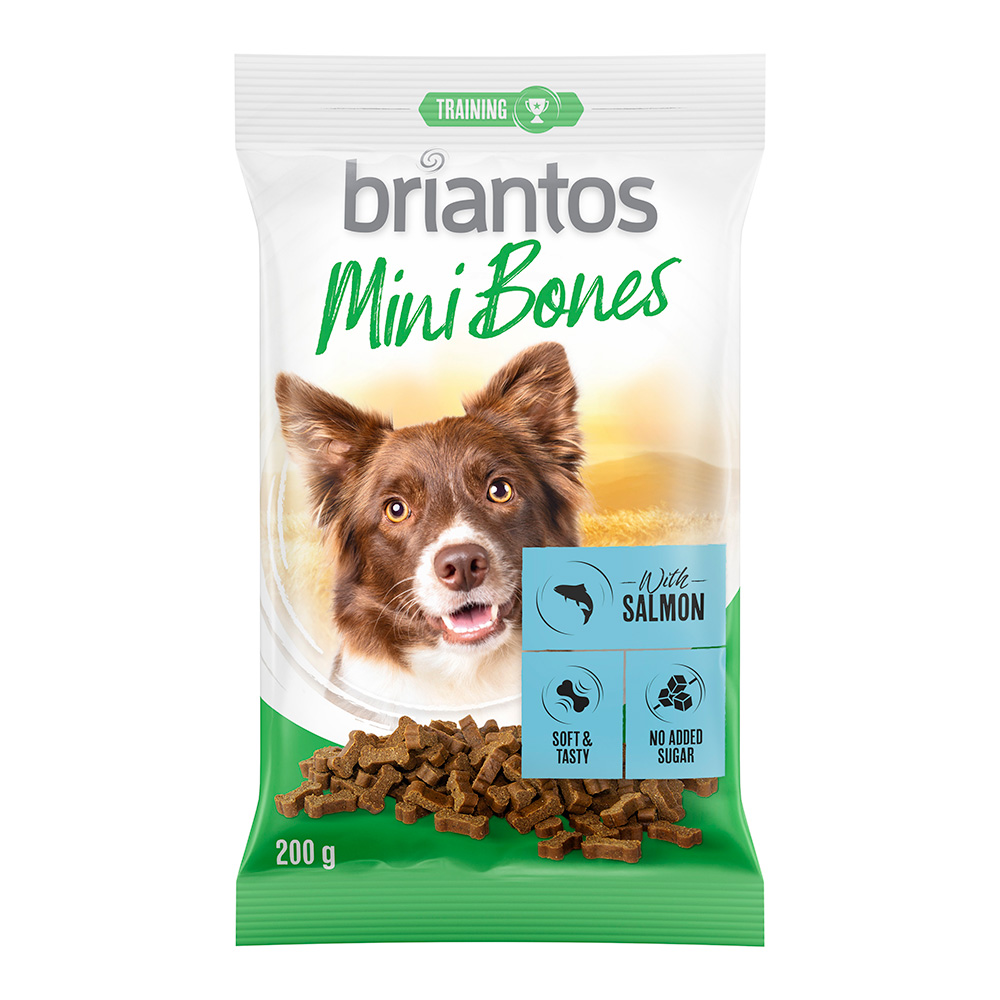 Briantos Mini Bones für Hunde - 200 g mit Lachs von briantos