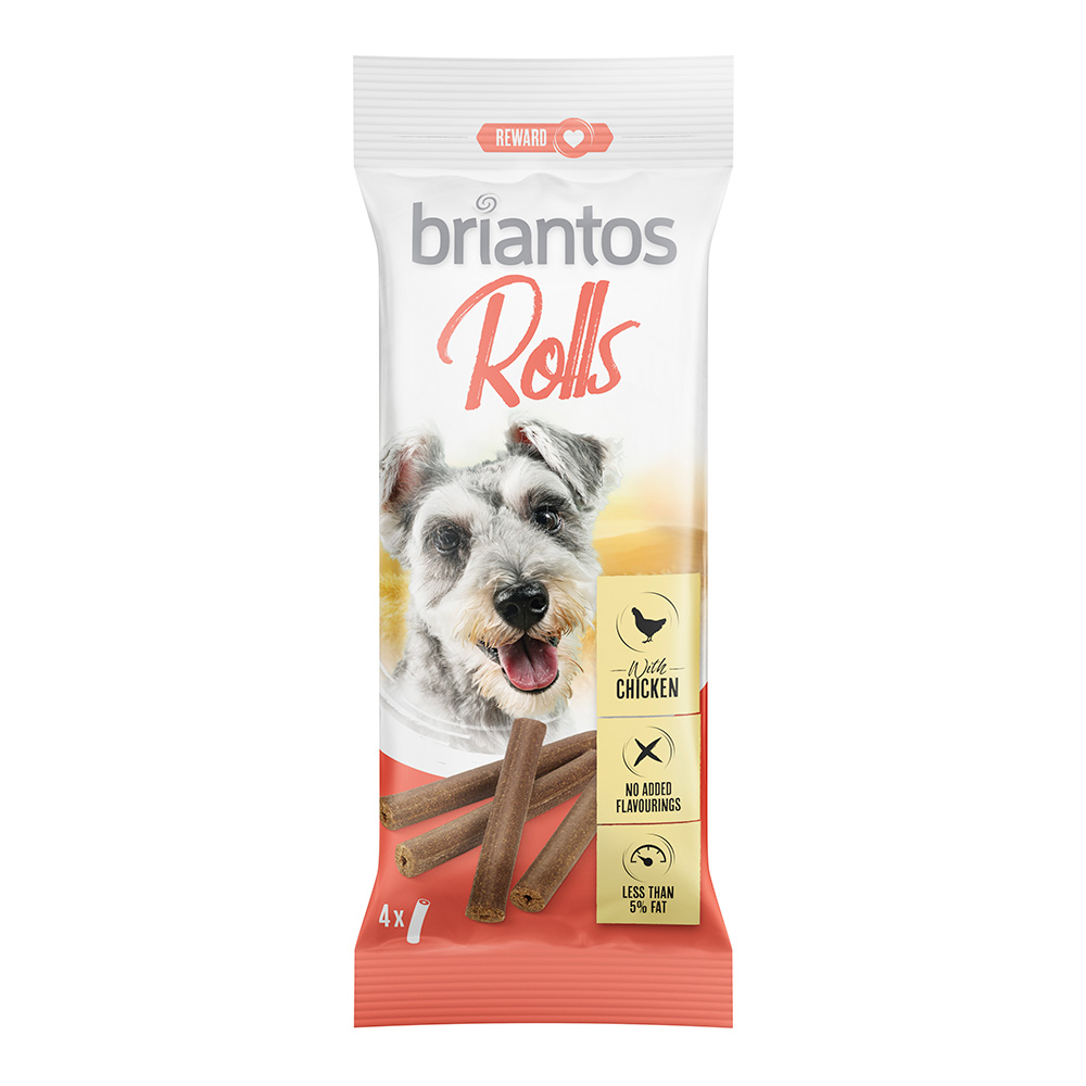 Briantos Rolls für Hunde - 4 x 65 g Huhn Briantos Rolls für Hunde - 4 x 65 g Huhn von briantos