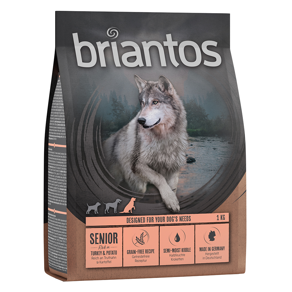 Briantos Senior Pute & Kartoffel - GETREIDEFREIE Rezeptur - Sparpaket: 4  x 1 kg von briantos