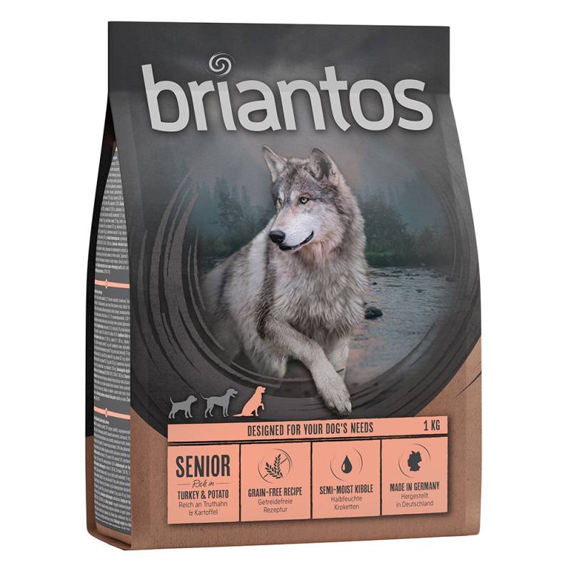 Briantos Senior Pute & Kartoffel - GETREIDEFREIE Rezeptur - Sparpaket: 4  x 1 kg von briantos
