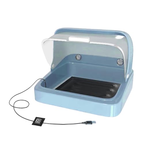 Baby Küken Brutkasten | Kükenwärmer Vogel Inkubator Brutkasten | 3 Temperatur einstellbar visueller Nistkasten Heizkissen für Baby Entenküken von brooksnaji