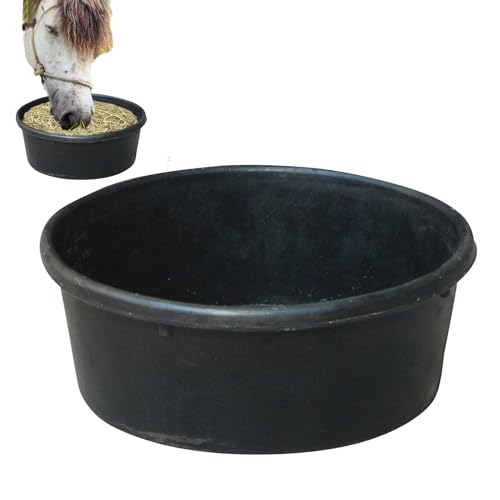 Futter Napf, 10L Gummi Vieh Futter Eimer, Wassertrog Futterbehälter Für Hunde Katzen Enten Hühner Kleintiere Ranch Bauernhof von brooksnaji