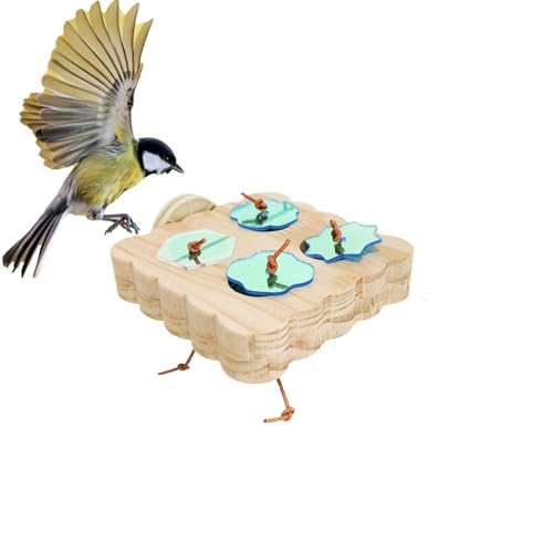 Futterspielzeug für Vögel, Sittich-Puzzle-Spielzeug – MEHR ALL'ALTENZIONE FUTTER AUS HOLZ Slow Feeder | in Käfig, Vogelkäfig für Vögel von von brooksnaji