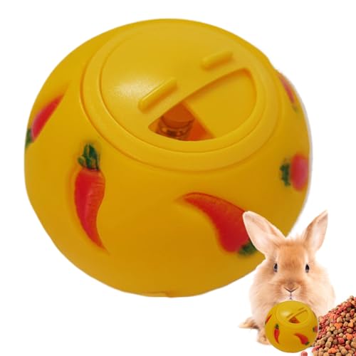Hedgehog Treat - Kleintierspielzeug, Haustierfutterball | Langsam-dispensierender Interaktiver Snackball Mit Langlebiger Konstruktion, Langeweile Buster Für Meerschweinchen, Kaninchen, Hamster, F von brooksnaji