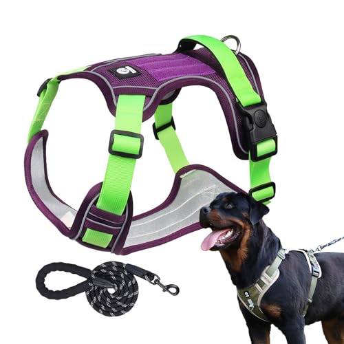 Hundegeschirr zum Spazierengehen, verstellbares Hundegeschirr, weich, kein Ziehen, flexibles Hundegeschirr mit Griff, Hundegeschirr zum Ziehen für Outdoor-Aktivitäten Hundegeschirr zum Spazierengehen, verstellbares Hundegeschirr, weich, kein Ziehen, flexibles Hundegeschirr mit Griff, Hundegeschirr zum Ziehen für Outdoor-Aktivitäten von brooksnaji