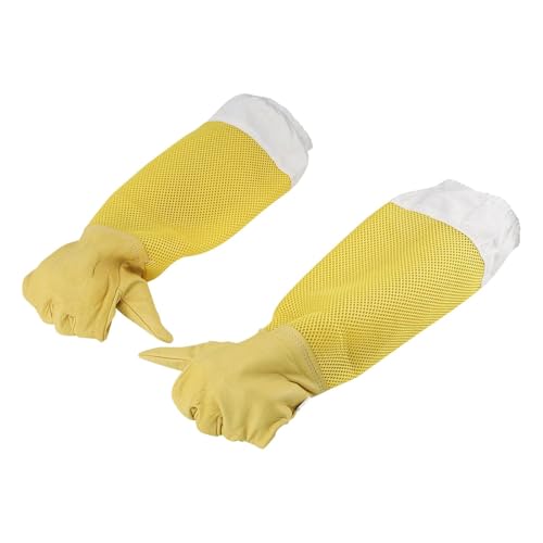 Imkerhandschuhe – Imkerei-Schutzhandschuhe, lange Ärmel, Bienenstock-Handschuhe, Sicherheitsschutz, atmungsaktives Netzmaterial, praktisches Imkereizubehör Imkerhandschuhe – Imkerei-Schutzhandschuhe, lange Ärmel, Bienenstock-Handschuhe, Sicherheitsschutz, atmungsaktives Netzmaterial, praktisches Imkereizubehör von brooksnaji