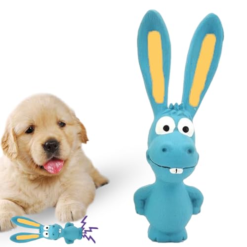 Quietschende Latex-Hundespielzeug-Weiches Und Sicheres Tierisches Design, Unterhaltsame Struktur Stimuliert Neugier | Perfekt Für Welpenbissen -Training Und Solospiel, Sehr Langlebig Und Spaß Zu Hause von brooksnaji