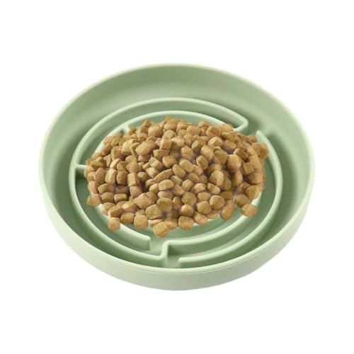 SLOW COWC für Hunde, langsame Fütterung Hundenäpfe - Futtertür Silikon Maze Dog Bowl | Interaktives Anti-Slip-Spielzeug, Anti-Slip Saug-Haustierzubehör von brooksnaji
