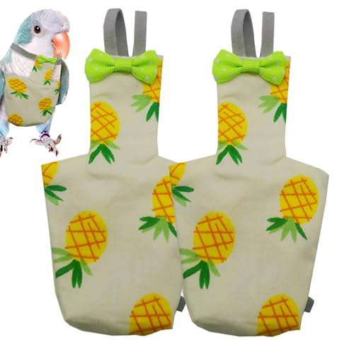 Taube Vogelwindel, weiche enwindel | Waschbarer Windel Kleidung Windel,2X Training Pet Supplies, Soft Liner Leckdicht für Sittich Cockatiel Macaw Pigeon von brooksnaji