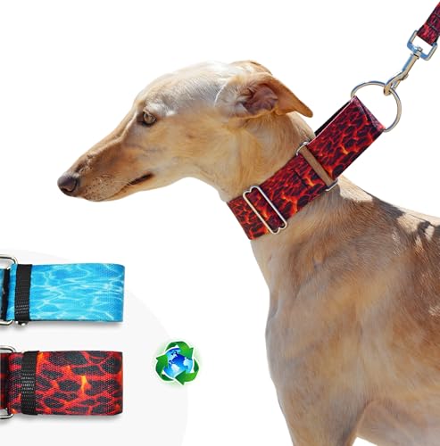 BUB'S Nature Collection Martingale Halskette aus 100 % recyceltem Polyester, mit von der Natur inspiriertem Druck (L, Lava) von bub's