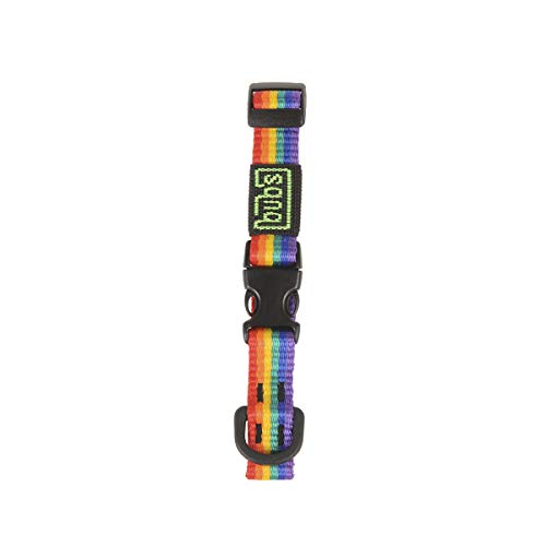 Bub´s Halsband Klein mit Schnellverschluss. Masse des Halsumfangs des Hundes: 25 – 36 cm. (Rainbow) von bub's
