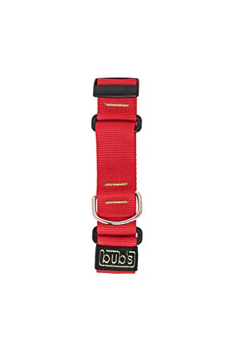 Bub´s Halsband Martingale für Windhunde Gross und mittel. Masse des Halsumfangs des Hundes: 35 – 50 cm (Rot) von bub's