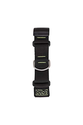 Bub´s Halsband Martingale für Windhunde Gross und mittel. Masse des Halsumfangs des Hundes: 35 – 50 cm (Schwarz) von bub's