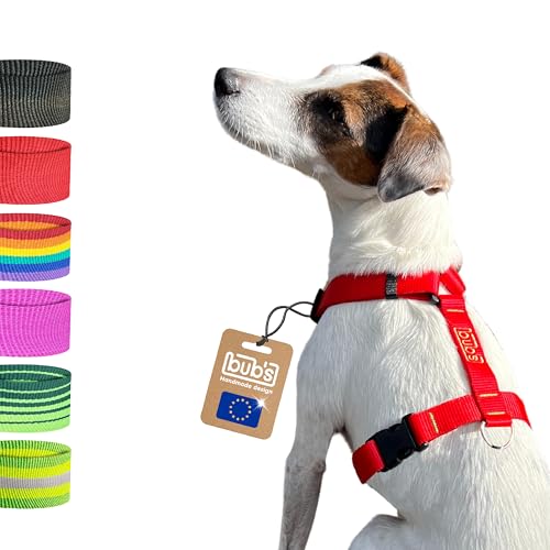 bub's Anti-Zerr-Hundegeschirr mittel (Rot) von bub's