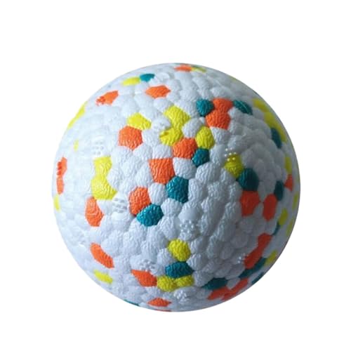 budiniao 2X Kinderkrankheiten Spielzeugball für Haustiere, langlebig, E TPU, bissfest und sicher für Hunde, Popcorn Ballspielzeug für Hunde, hochelastisch, Sortierte Farbe 7.6 cm von budiniao