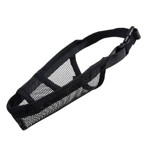 budiniao Bequemes Hundemundstück aus Stoff für gesündere und glücklichere Hunde. Anti Stripping Maske. TPR Anti Stripping Hundemaske, Schwarz, M von budiniao