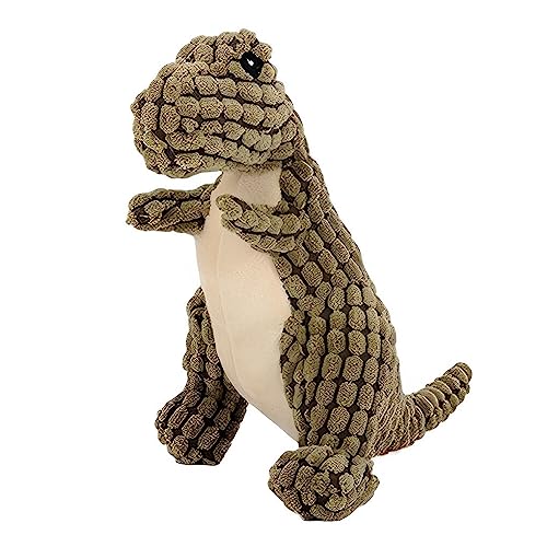 budiniao Dinosaurier künstliches wiederverwendbares langlebiges Spielzeug Backenzahn lebensechte leichte lustige schöne Spielzeug Knochen Hündchen Versorgung, Dunkelgrün von budiniao