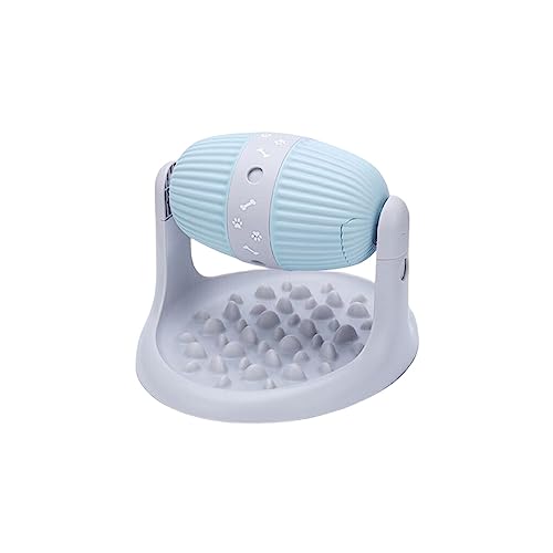 budiniao Futterspender, interaktives Spielzeug, automatischer langsamer Futterspender für Haustiere mit Halter, Haustier Futternapf, rollender Haushaltsschlafsaal, Blau budiniao Futterspender, interaktives Spielzeug, automatischer langsamer Futterspender für Haustiere mit Halter, Haustier Futternapf, rollender Haushaltsschlafsaal, Blau von budiniao